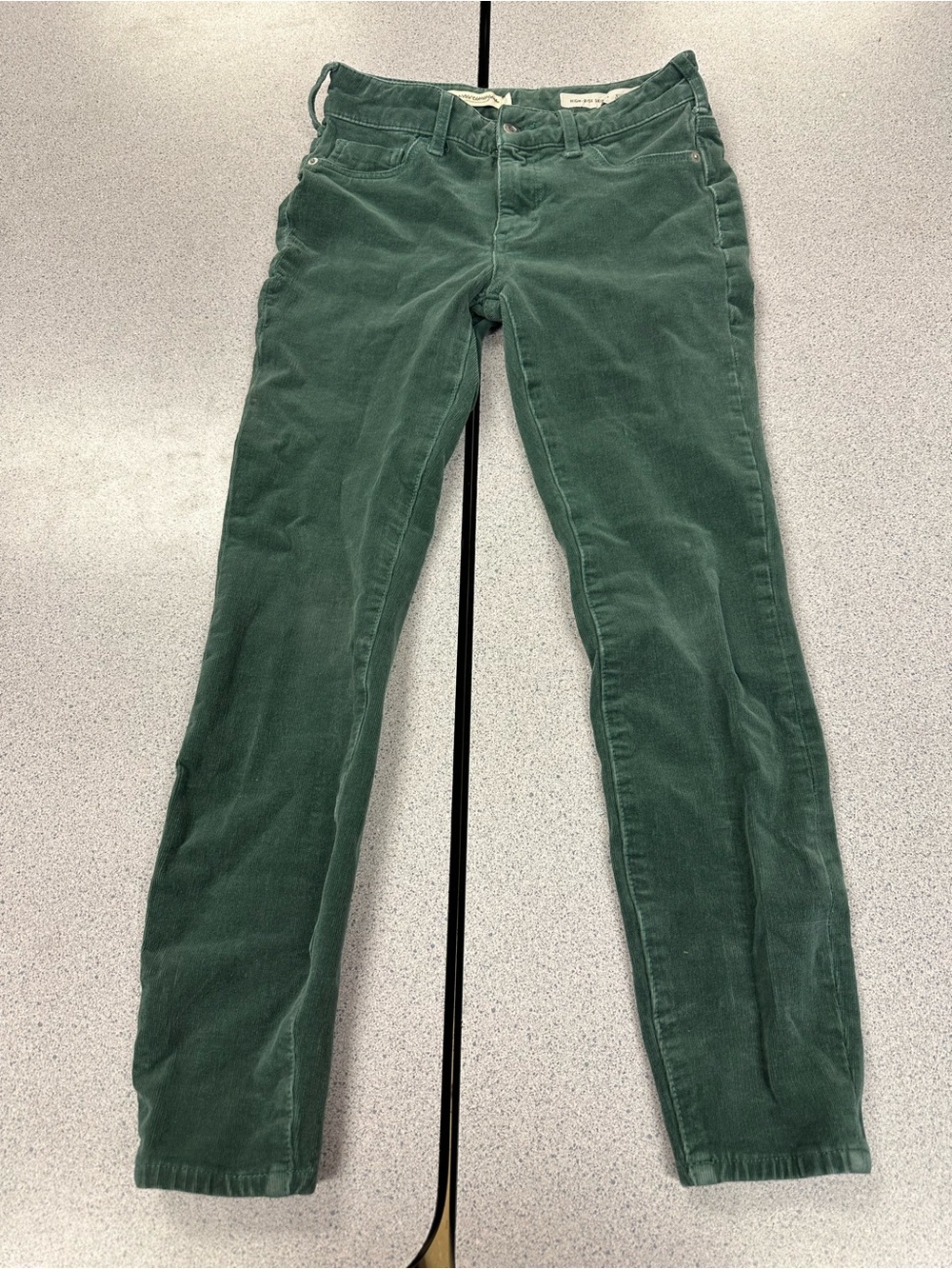 Anthropologie Green Corduroy Pants